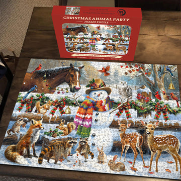 Christmas Animal Jigsaw Puzzles 1000 Pieces